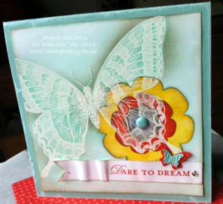 stampin up swallowtail emboss resist puzzle loving thoughts beautiful wings