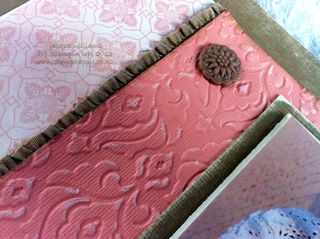 stampin up beautifully baroque crisp cantaloupe scrapbooking layout vintage baked brown sugar