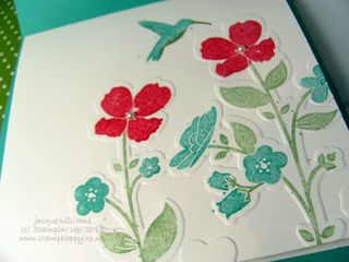 stampin up wildflower meadow in color coastal cabana how to