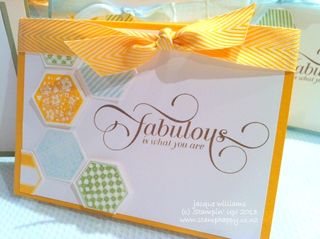 Stampin up hexagon six sided sampler