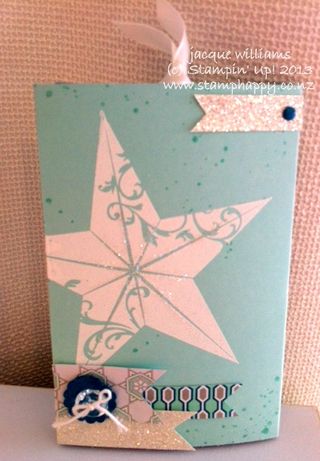 Stampin up Christmas Star Double Slider