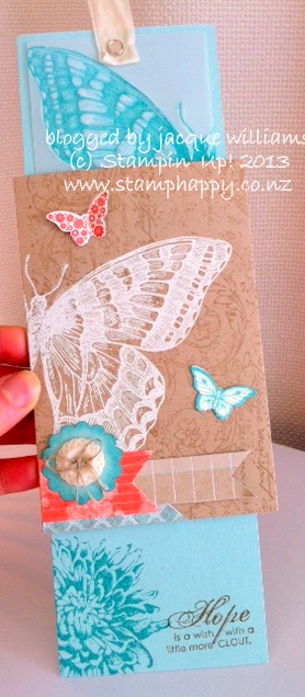 Stampin up double slider swallowtail