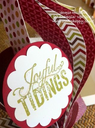Stampin up ornament christmas messages