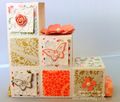 Stampin up building block card gold soiree