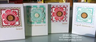 Stampin up fresh prints flower punch mixed bunch
