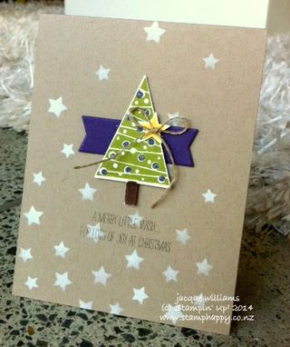 Stampin up festival of trees crumb cake