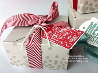 Stampin up dotty angles gift box punch board