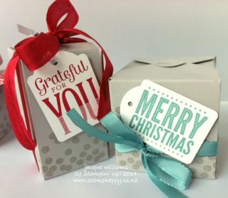 Stampin up merry everything gift box punch board