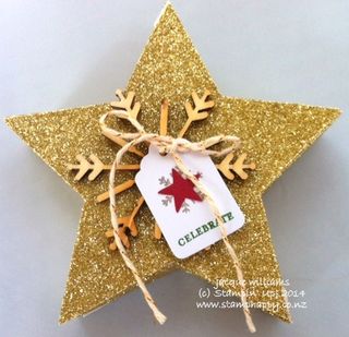 Stampin up many merry stars kit easy