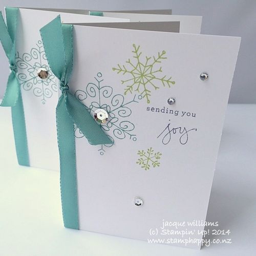 Stampin up endless wishes christmas fast notecard