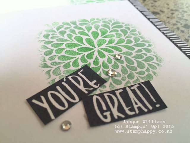 stampin up I think You're Great Mint Macaron Cucumber Crush