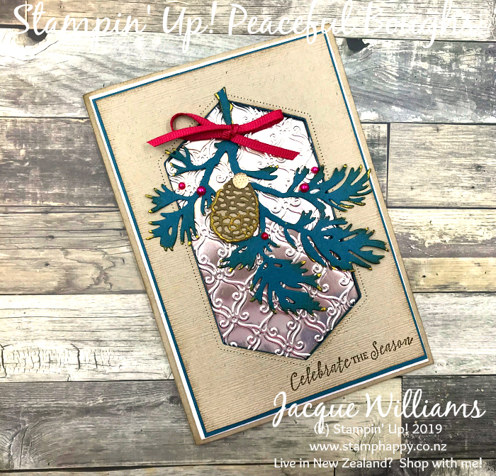 Peaceful Boughs Window in Vintage Christmas Style - Stamp Happy, Jacque ...