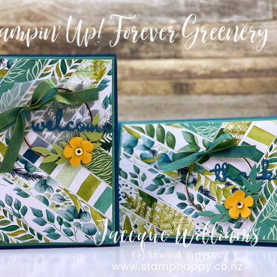 Forever Fern Diagonal Strip Background – Using Your Scraps!