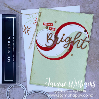 Peace and Joy Circle Flourish Card! Video Tutorial!