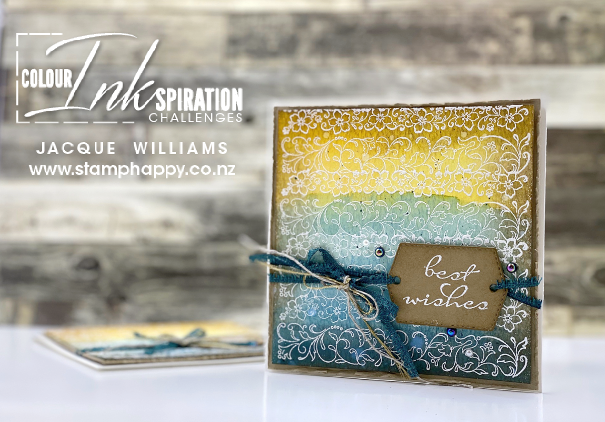 Create a Unique Watercolor Emboss Resist Background – Colour Inkspiration #88