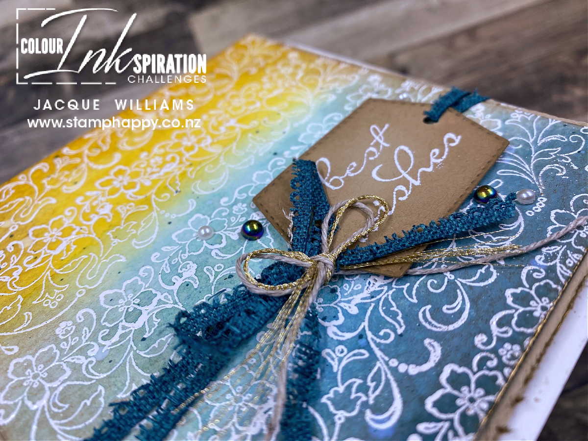 Create a Unique Watercolor Emboss Resist Background - Colour ...