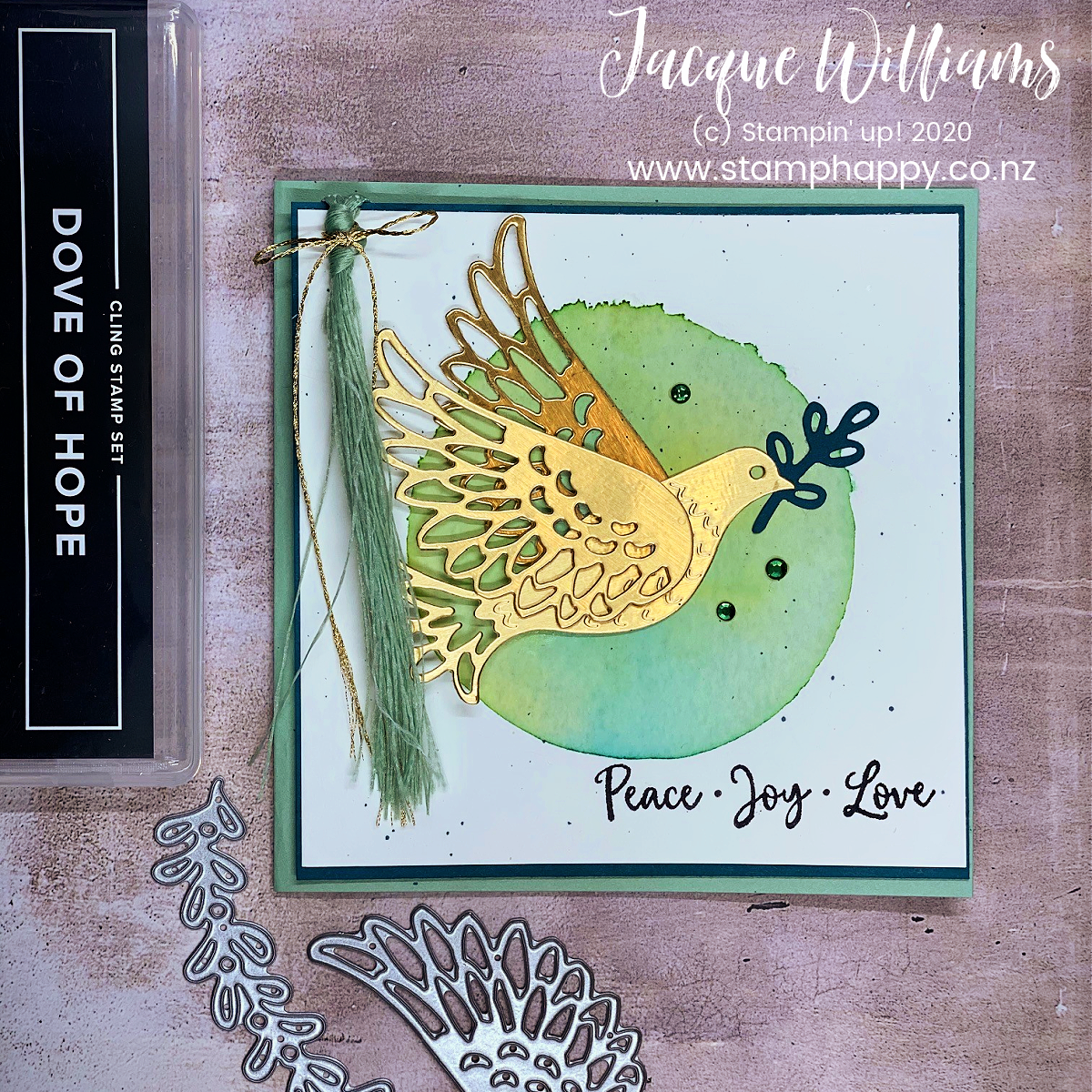 How to Make Your Own Tassel in a Minute!  Dove of Hope Wedding or Christmas Card – Video Tutorial