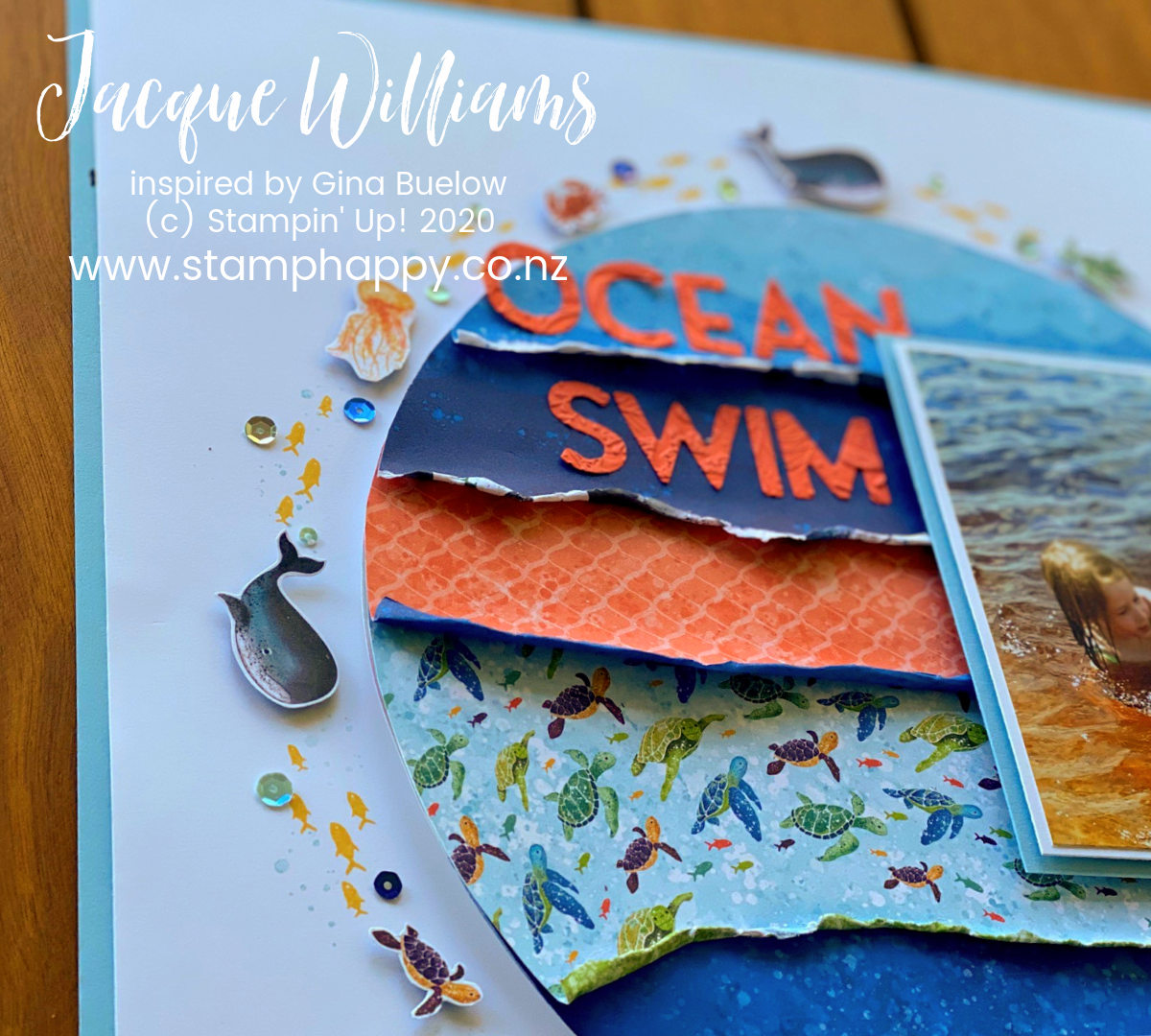 Beach Photos? Whale of a Time Double Page Scrapbooking Layout