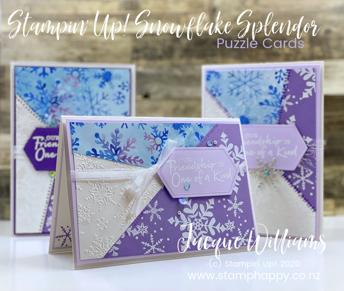 Have Printed Papers?  Easy Puzzle Card Idea with Snowflake Splendor!