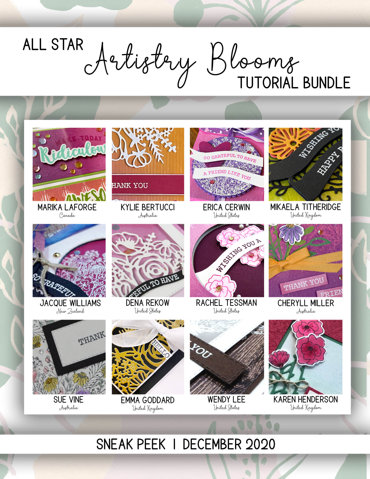 Artistry Blooms Tutorial Collection – Free with Purchase!
