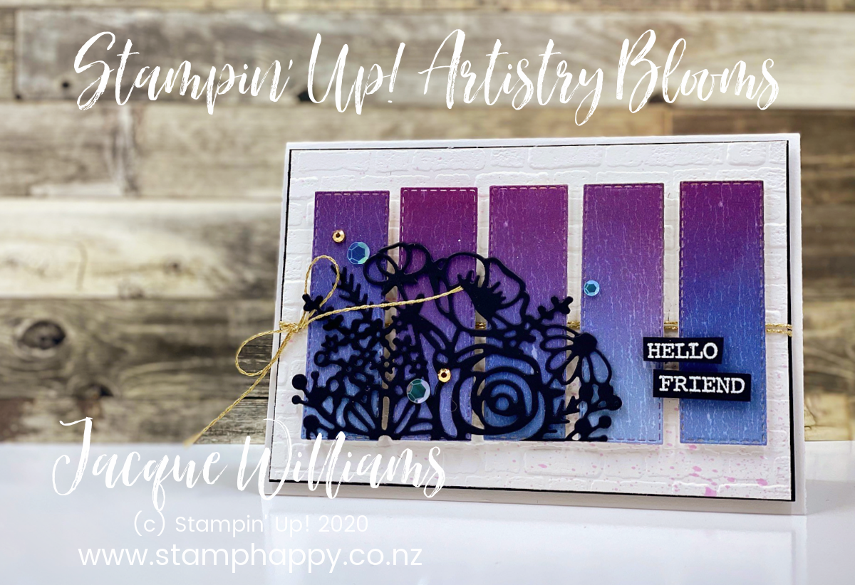 Beautiful Ombre Artistry Blooms Card – Hello Friend
