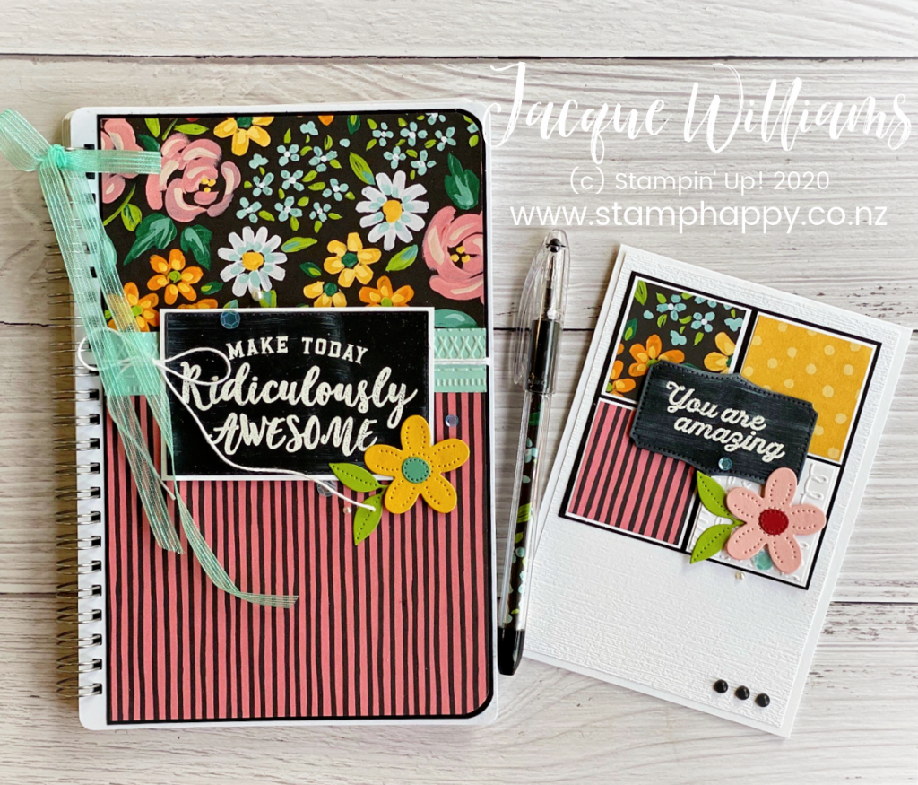 Learn the quick & easy Chalkboard Technique to add a bit of fun to your next project!  Perfect with the new Field & Flower dsp papers, keep it simple.  stampin up new zealand