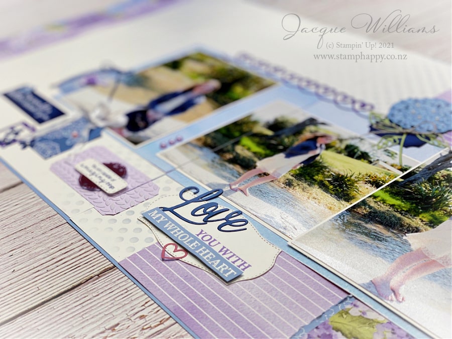 Create a beautiful and seamless layout with the Hydrangea Hill suite.  Coordinating products make designing so much easier, especially when they are gorgeous.  Join me for a scrapbooking class around New Zealand.  