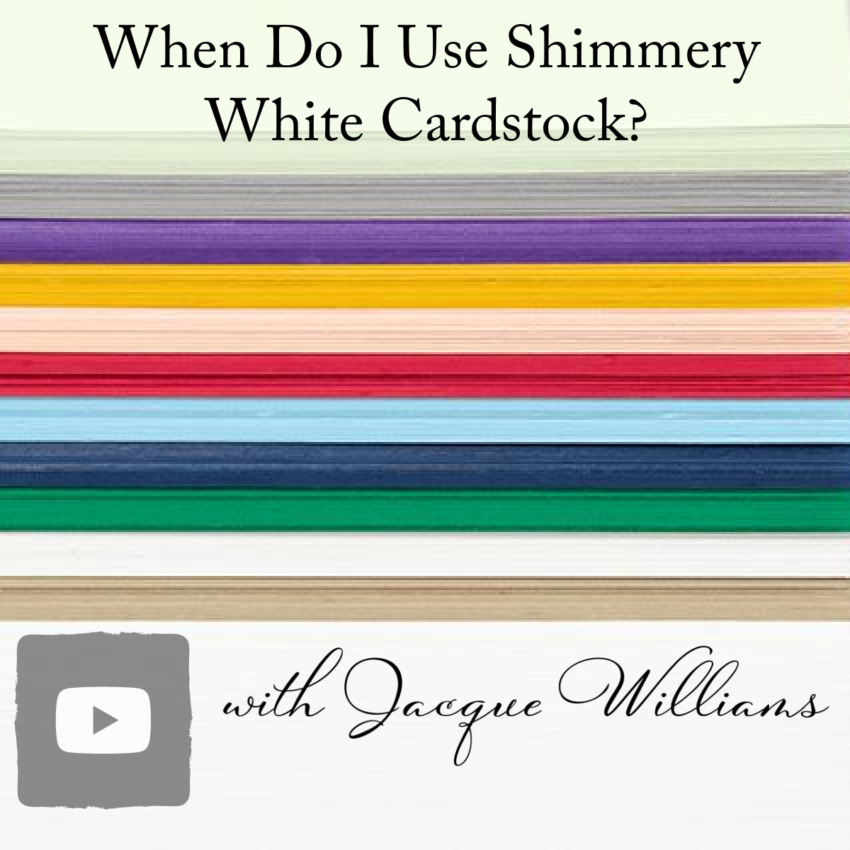 When Should I Use Shimmery White Cardstock?