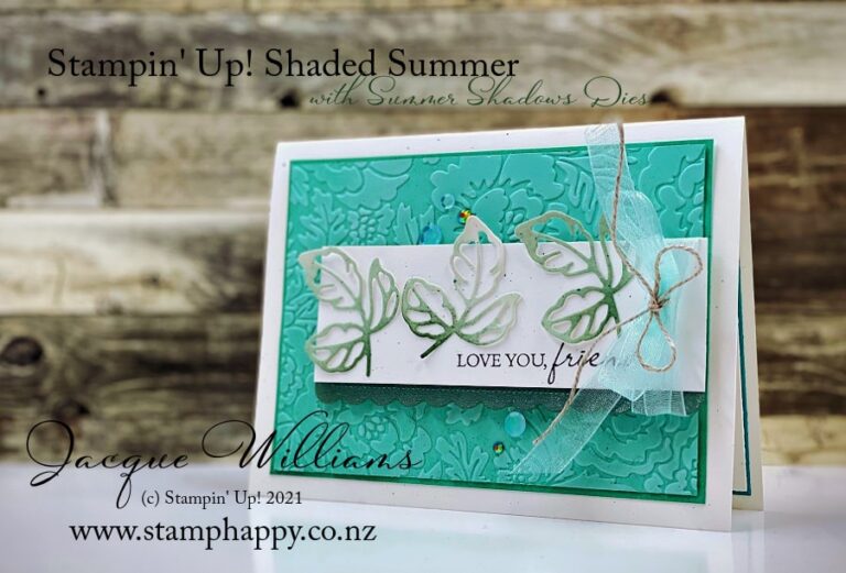 Shaded Summer Card with Free Summer Shadow Dies - Stamp Happy, Jacque ...