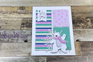 Quick & Easy Penguin Playmates Card - Stamp Happy, Jacque Williams ...