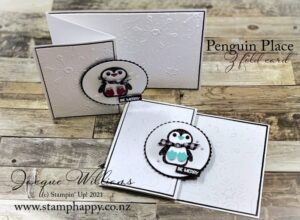 Penguin Place Easy Fun Fold Card with Video Tutorial - Stamp Happy ...