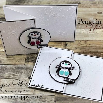 Penguin Place Easy Fun Fold Card with Video Tutorial