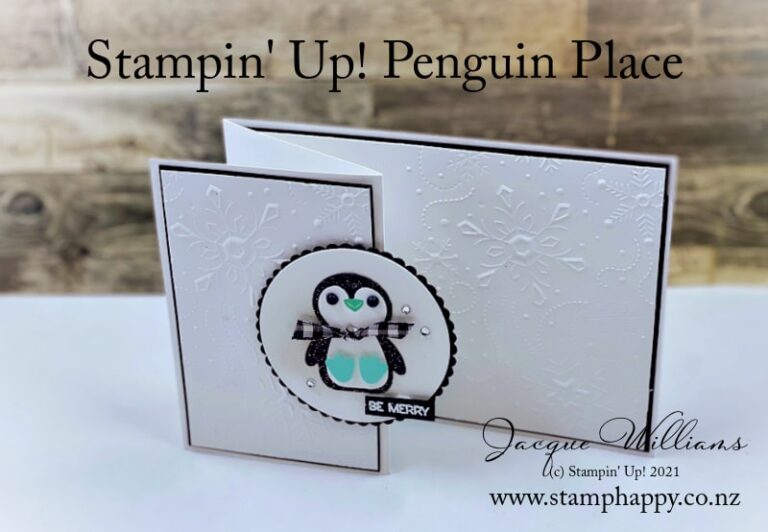 Penguin Place Easy Fun Fold Card with Video Tutorial - Stamp Happy ...
