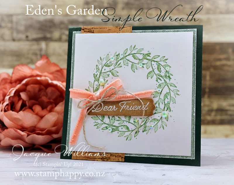 How to create a quick stamped wreath with your stamparatus and the Eden's Garden stamp set!  Use any small stamp to create a perfect circle.  Free video tutorial