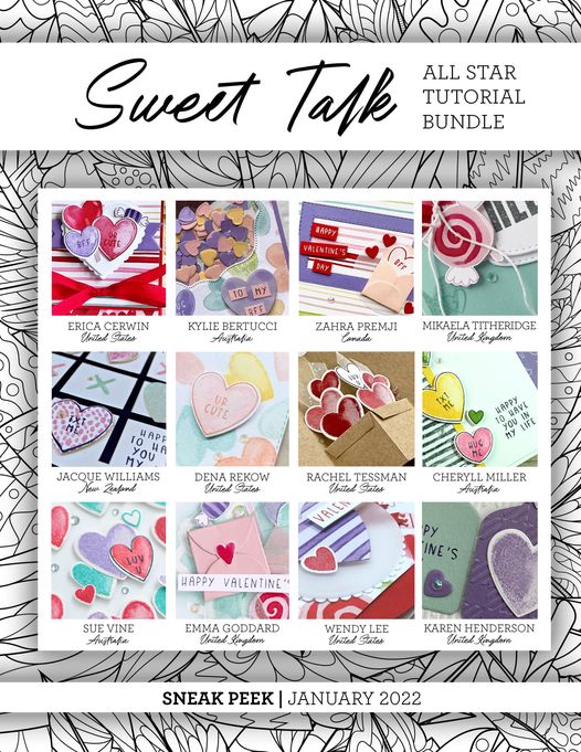 Use the Sweet Talk Suite with the Sweet Conversations bundle to create a masculine clean and simple card suitable for the guys!   Masculine Valentine or anniversary cards are great to have in your stash.  