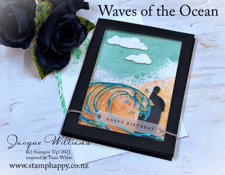 Gorgeous Waves of the Ocean Fun Fold Card