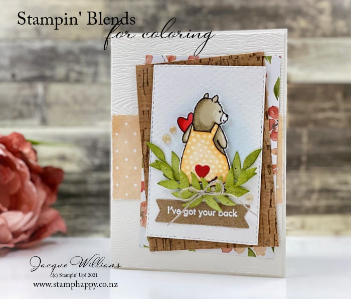 Adorable Count on Me Bear & Stampin’ Blends Tips