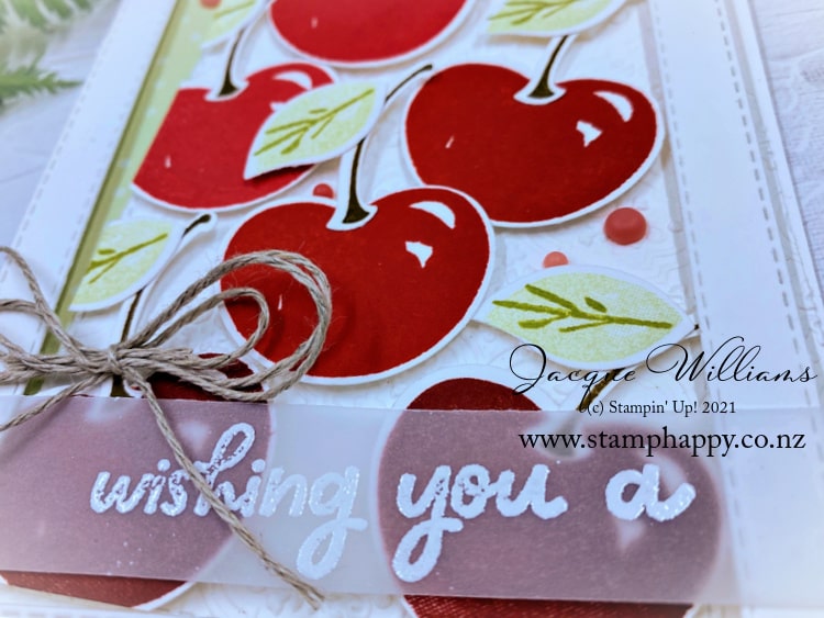How To Use a Punch with Stamped Images – Sweetest Cherries Project Idea