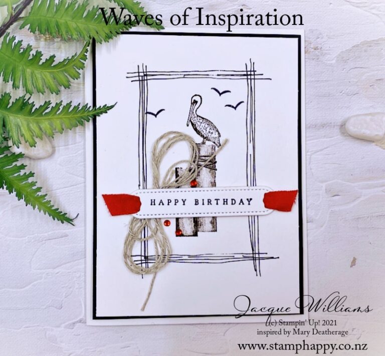 Quick Masculine Birthday Card with Waves of Inspiration