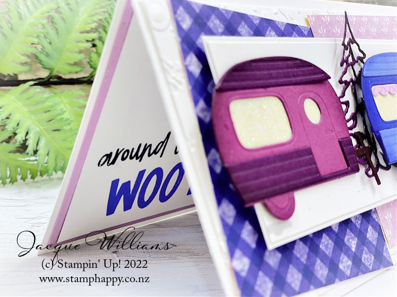 Adorable campervans in the Tree Lot Dies makes for a great slimline card in three variations! 