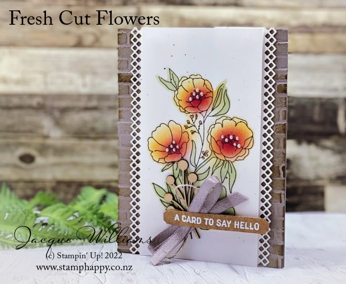 So Quick!  Easy Coloring Technique You'll Love!  with the Fresh Cut Flowers Bundle
