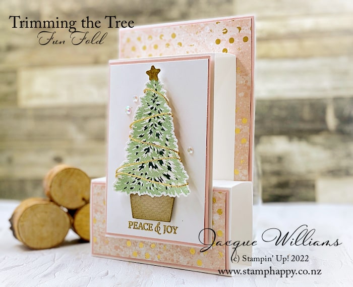 Get a Wow with this Easy Double Box Fold Card!  with Trimming the Tree