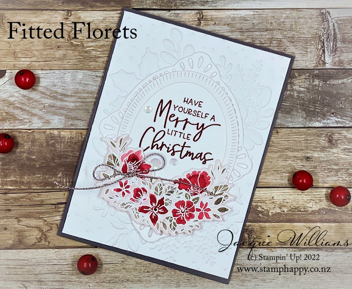 Use the new Framed Florets bundle with the Merriest Moments folder for an elegant and unique effect