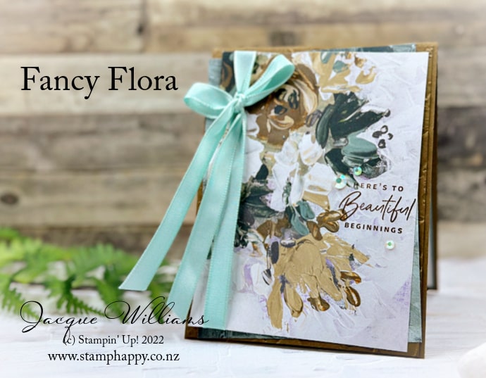 Beautiful Fancy Flora Quick and Clean Wedding Card
