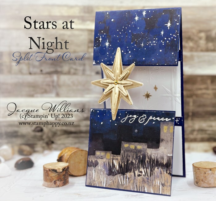 Stars at Night Split Front Card – Video Tutorial!
