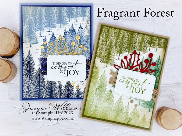 Fragrant Forest Quick Christmas or Birthday Card Idea