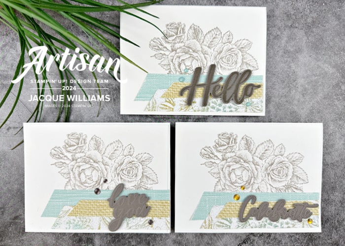 How to Use the Thoughtful Moments Hybrid Embossing Folder with the Stippled Roses stamp set
