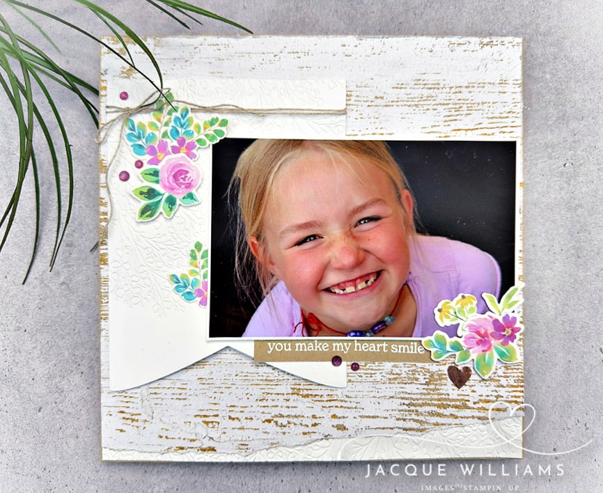 Quick Extraordinary Flora Washi Tape: 8×8 Scrapbooking Layout