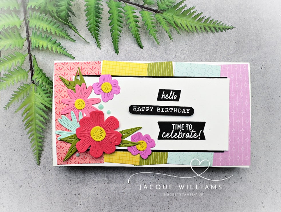 Interlocking Accordion Fun Fold Card with Free PDF! with Impressions Abloom