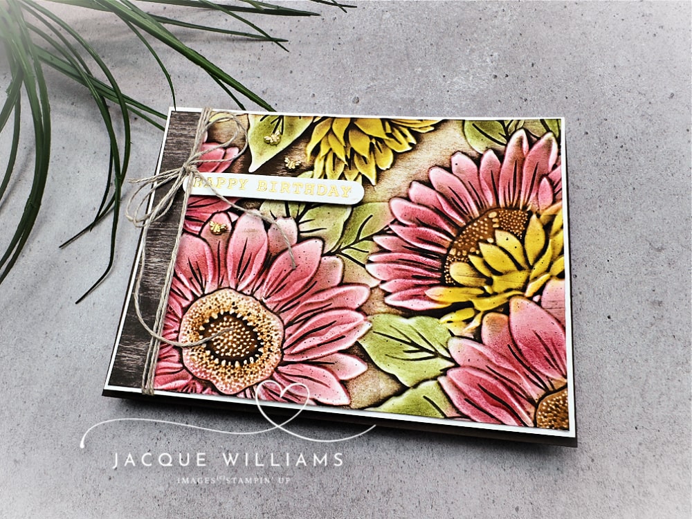 Creative Way to Use the Sunflower Embossing Folder